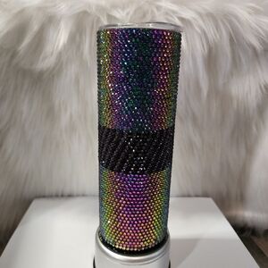 BRAND NEW DOUBLE WALL STAINLESS STEEL RHINESTONE TUMBLER 20oz
